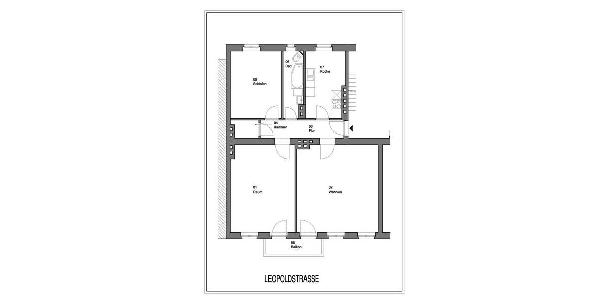 Etagenwohnung Berlin Lichtenberg - 3 Zimmer, 96 m&sup2;, 1.240&euro; | Angebot:26877418