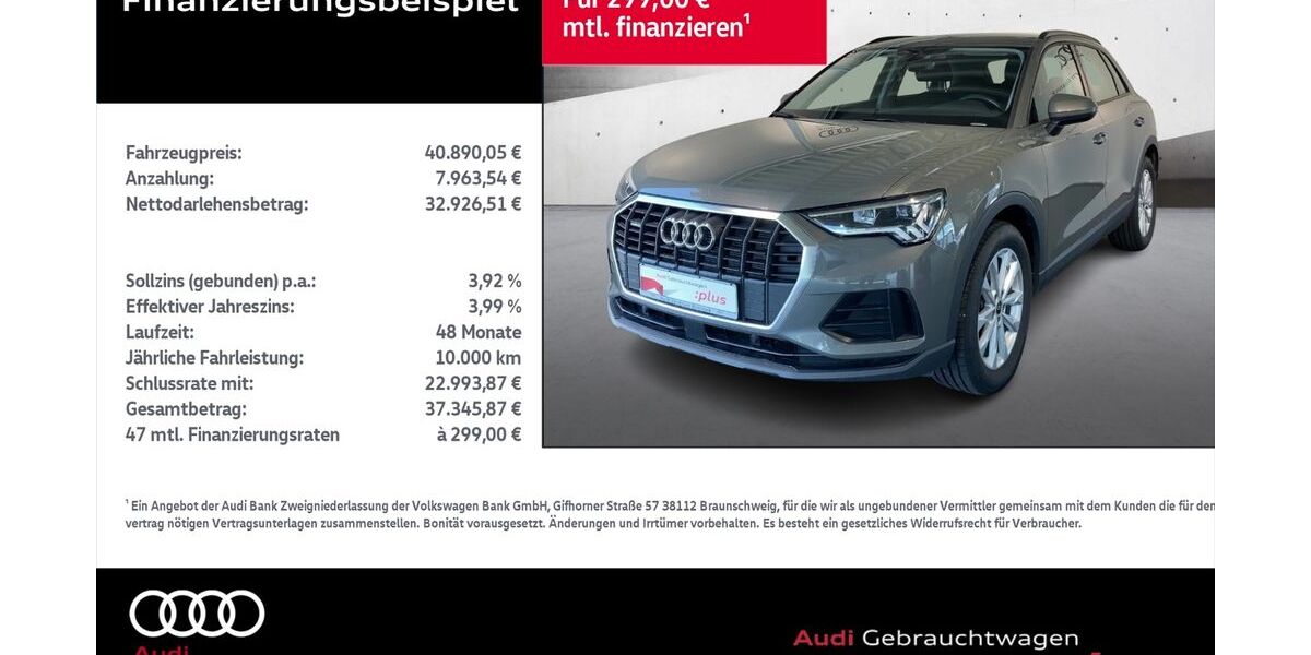 Audi Q3 11.361 km 40.890 &euro; Rostock 18059