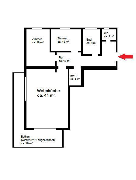 Achim Großzügige 3-Zimmer-Wohnung mit Balkon zimmer