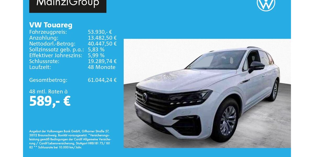 VW Touareg 37.000 km 53.930 &euro; Feldkirchen/Westerham 83620