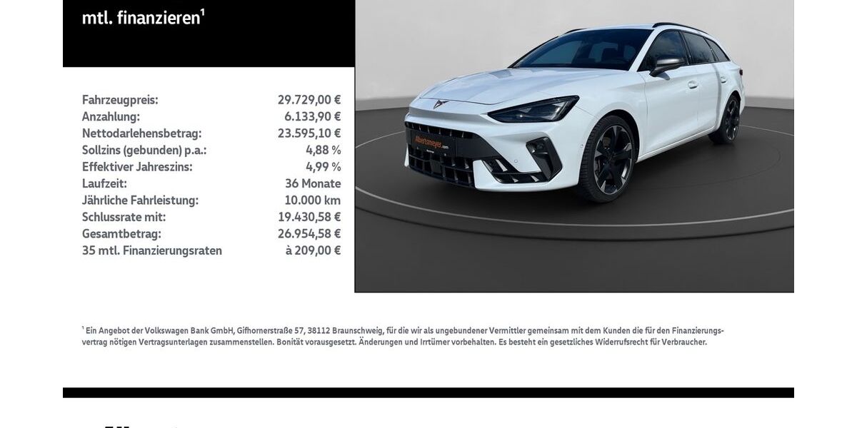 Cupra Leon 24.201 km 28.989 &euro; Nordhausen 99734