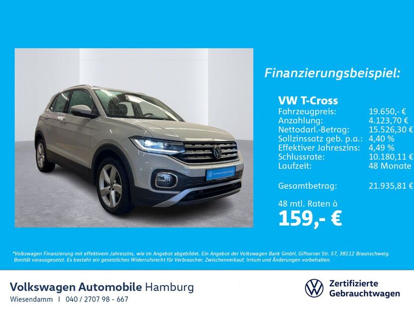 VW T-Cross 24.371 km 19.450 € Hamburg 22303