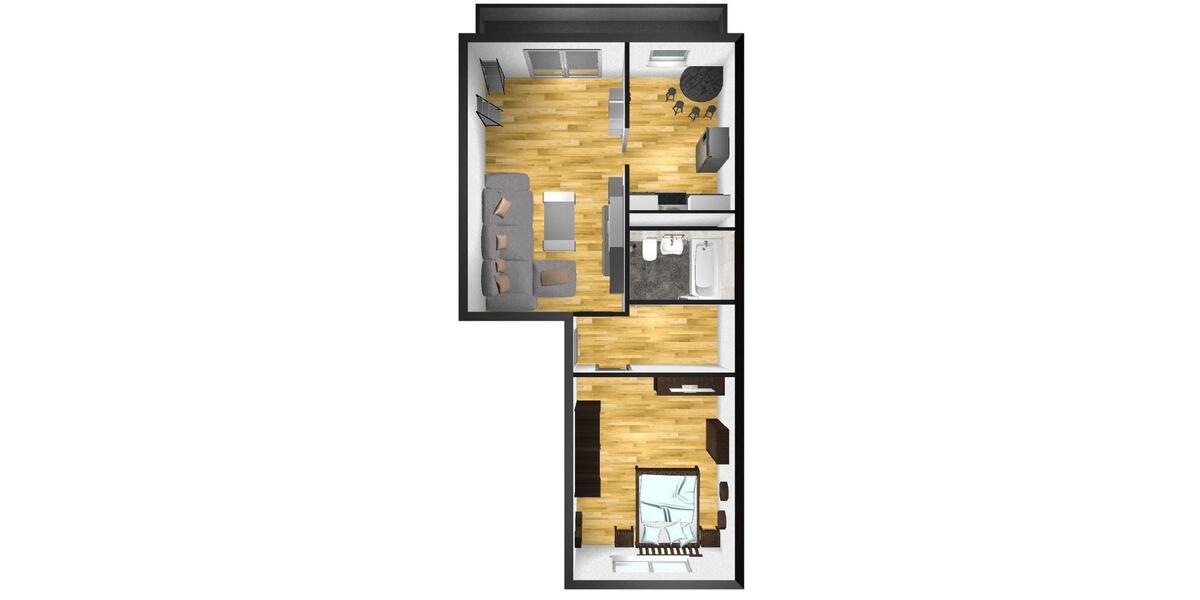 Etagenwohnung Dessau-Roßlau Dessau - 2 Zimmer, 57 m&sup2;, 330&euro; | Angebot:25148245