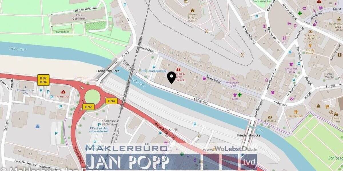 Etagenwohnung Greiz - 2 Zimmer, 37 m&sup2;, 33.000&euro; | Angebot:19293224