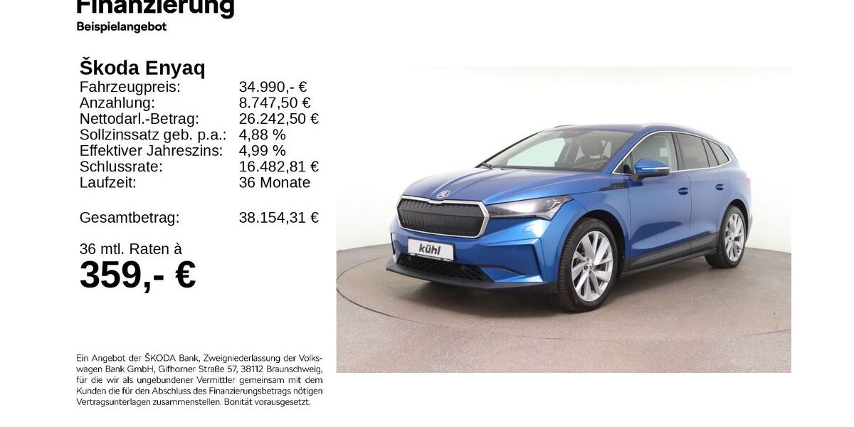 Skoda Enyaq 48.660 km 34.690 &euro; Gifhorn 38518