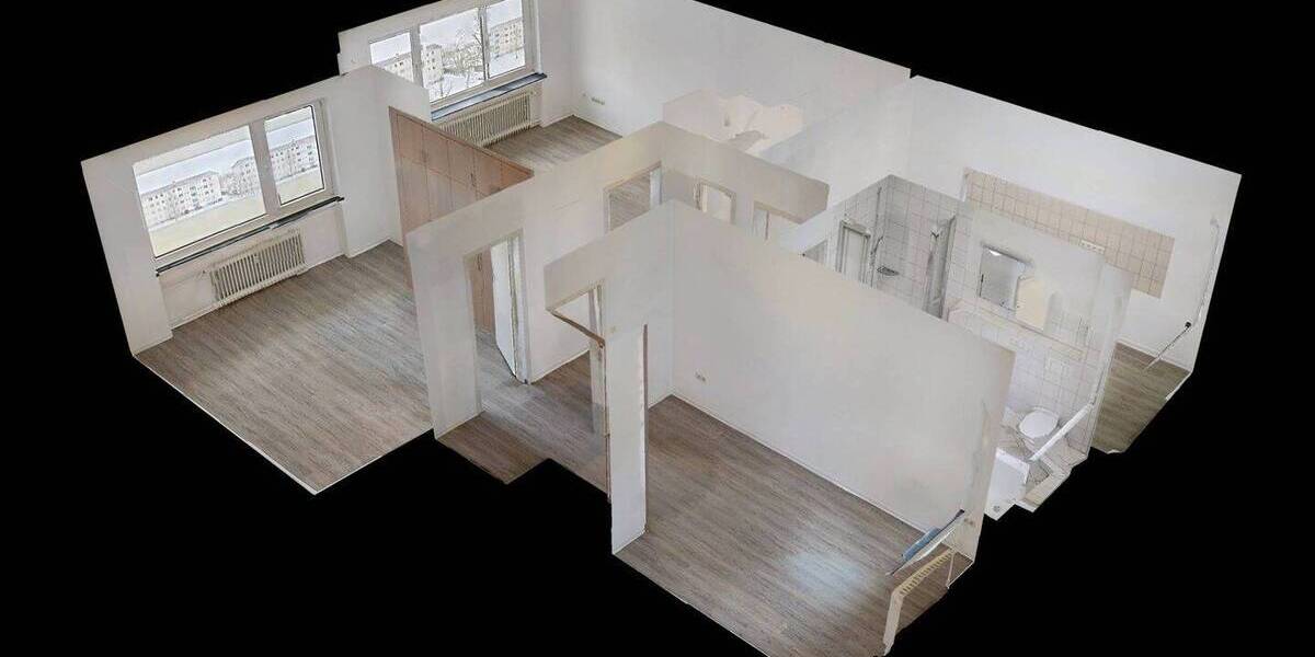Etagenwohnung Paderborn Sennelager - 3 Zimmer, 70 m&sup2;, 581&euro; | Angebot:26825911