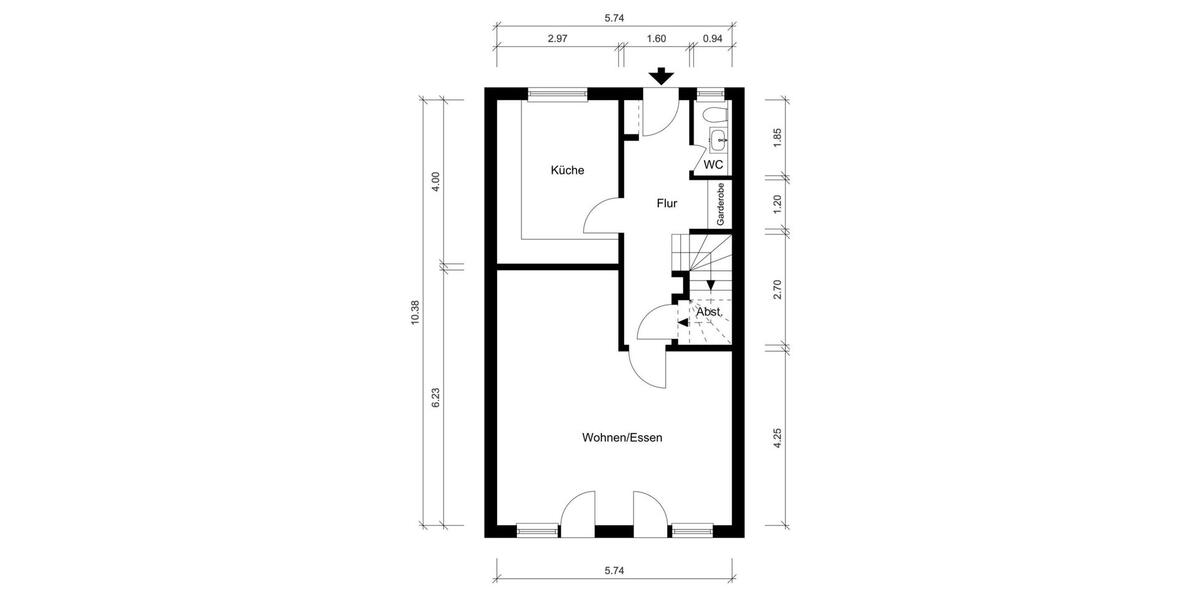 Reihenhaus Peine - 6 Zimmer, 154 m&sup2;, 1.260&euro; | Angebot:25374355