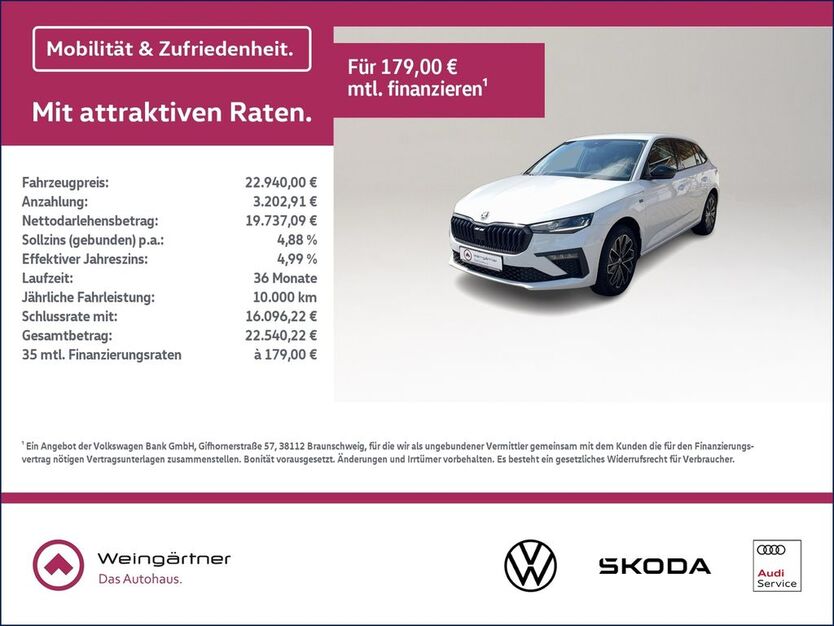 Skoda Scala 26.950 km 22.940 € Miesbach 83714