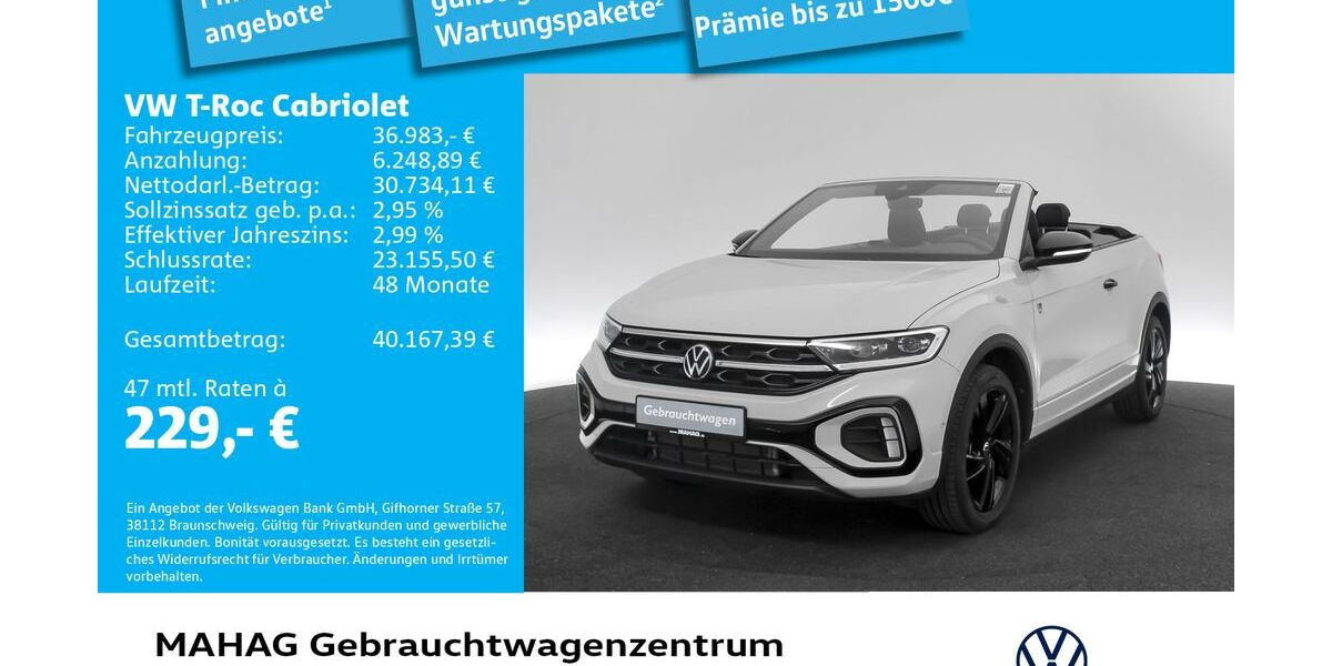 VW T-Roc 3.997 km 34.797 &euro; München 80935