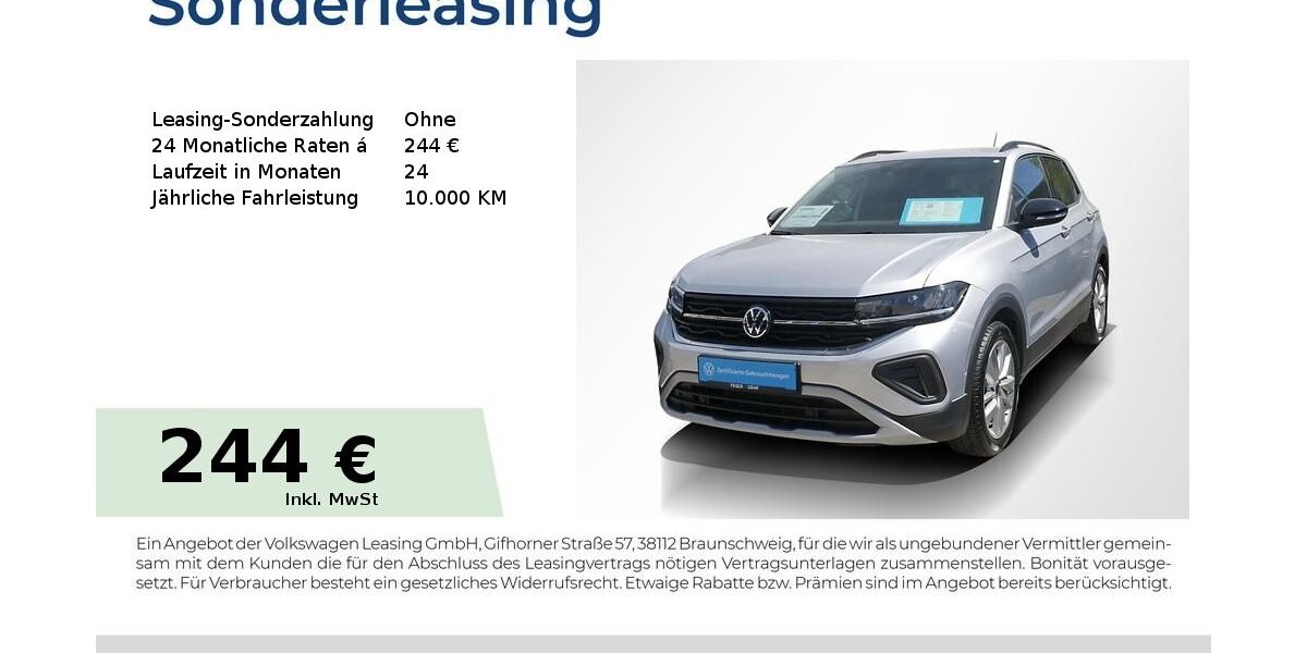 VW T-Cross 26.050 km 22.940 &euro; Erlangen 91058