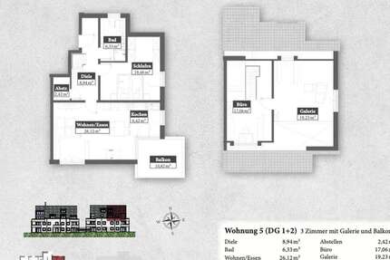 Wohnung zum Kaufen in Mering 665.000 € 111.41 m² 3 zimmer