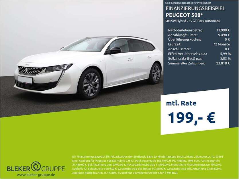 Peugeot 508 75.318 km 21.480 € Borken 46325