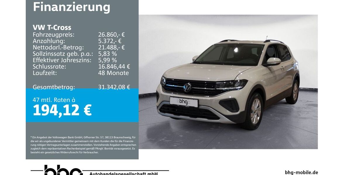 VW T-Cross 10.645 km 25.760 &euro; Bühl 77815