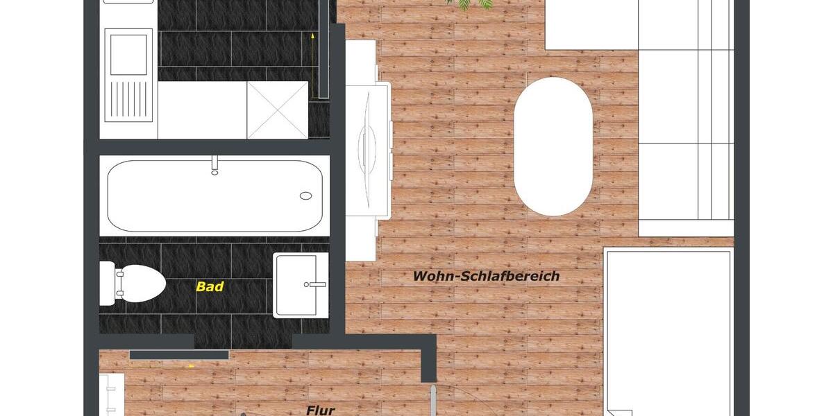 Etagenwohnung Bingen am Rhein - 1 Zimmer, 34 m&sup2;, 83.000&euro; | Angebot:26863936