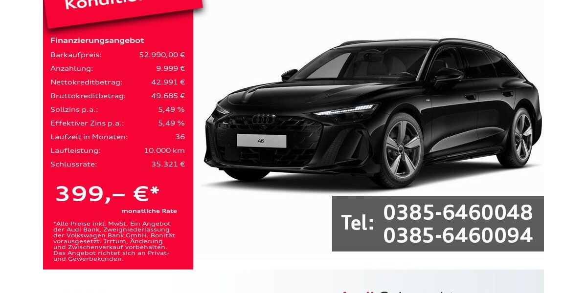 Audi A6 20.900 km 52.990 &euro; Schwerin 19061