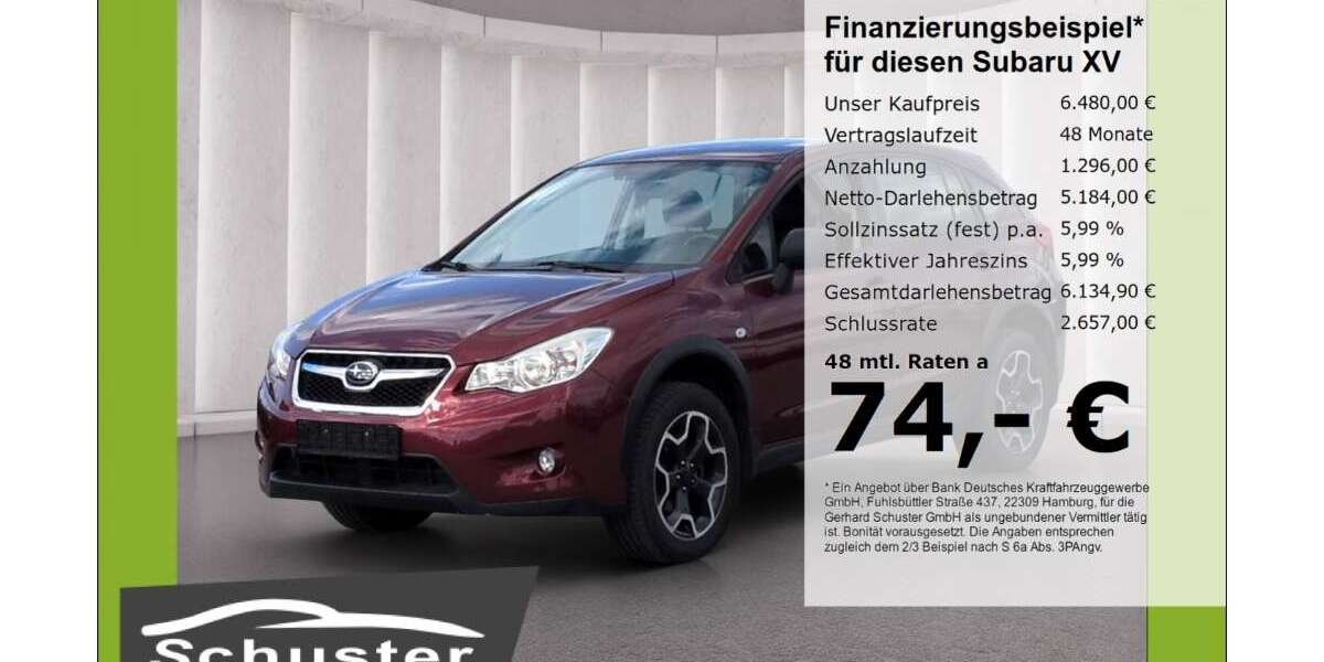 Subaru XV 118.599 km 6.480 &euro; Ruhstorf 94099