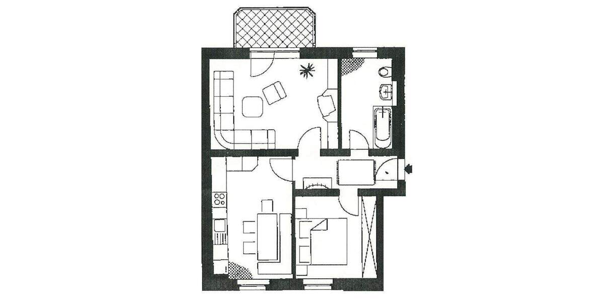 Etagenwohnung Zwickau Marienthal - 2 Zimmer, 57 m&sup2;, 62.700&euro; | Angebot:24701322