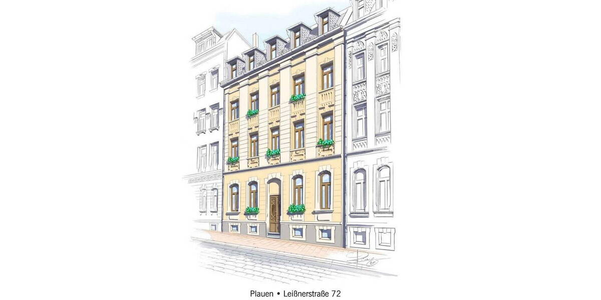 Etagenwohnung Plauen Stadtmitte - 2 Zimmer, 61 m&sup2;, 495&euro; | Angebot:26389271