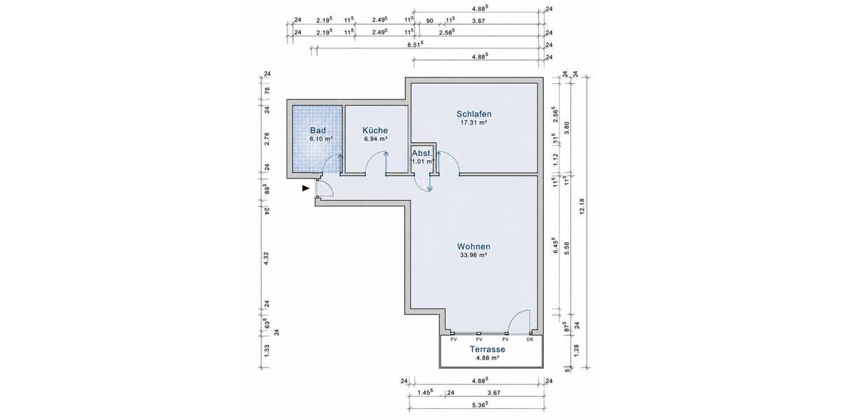 Etagenwohnung Schwerin Krebsförden - 2 Zimmer, 66 m&sup2;, 135.000&euro; | Angebot:26788153