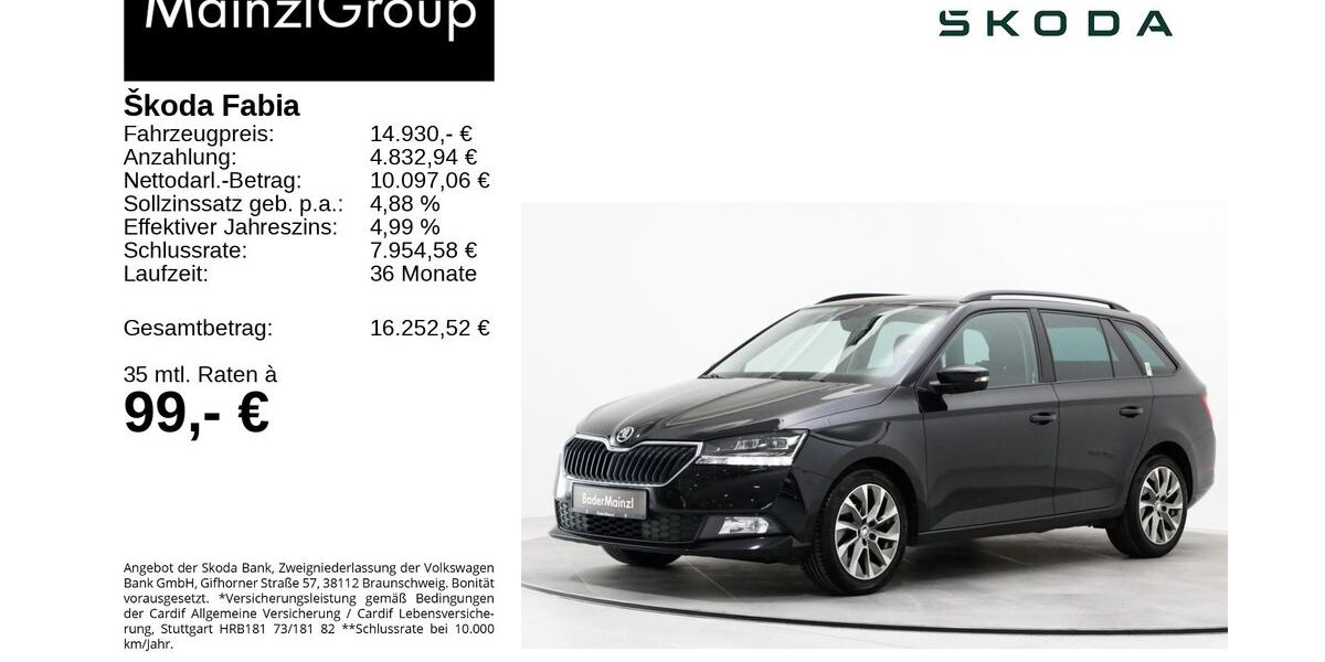 Skoda Fabia 68.609 km 14.930 &euro; Feldkirchen/Westerham 83620
