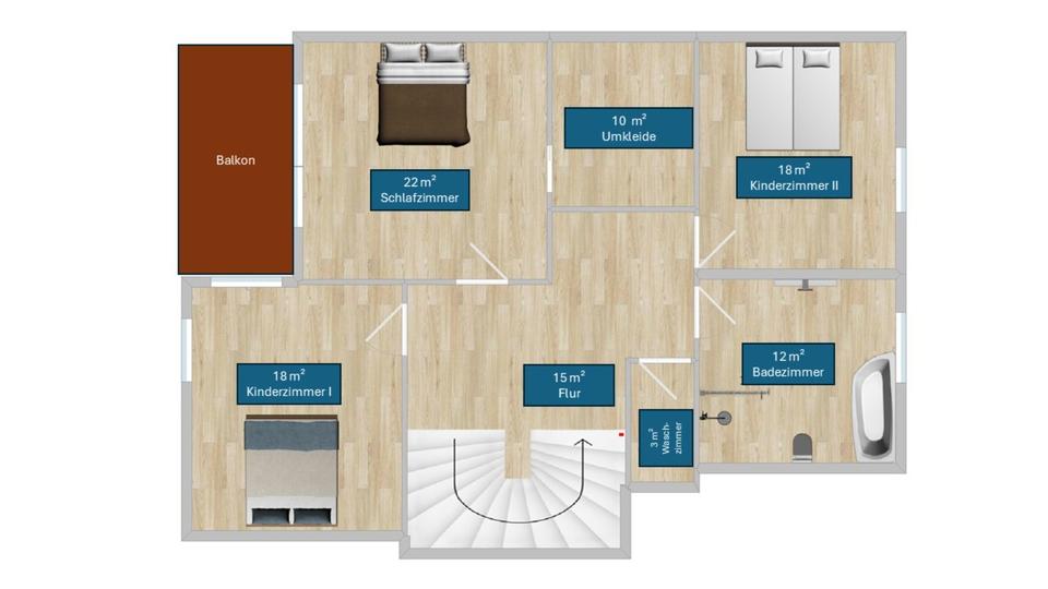 Freistehender Einfamilienhaus mit ausgebauten Keller Studio 5 zimmer
