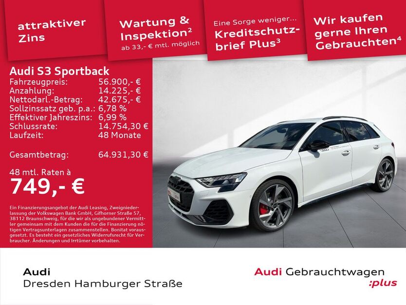 Audi S3 4.000 km 56.900 € Dresden 01067