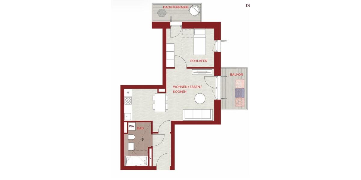 Etagenwohnung Grafenau Frauenberg - 2 Zimmer, 51 m&sup2;, 1.650&euro; | Angebot:26091493