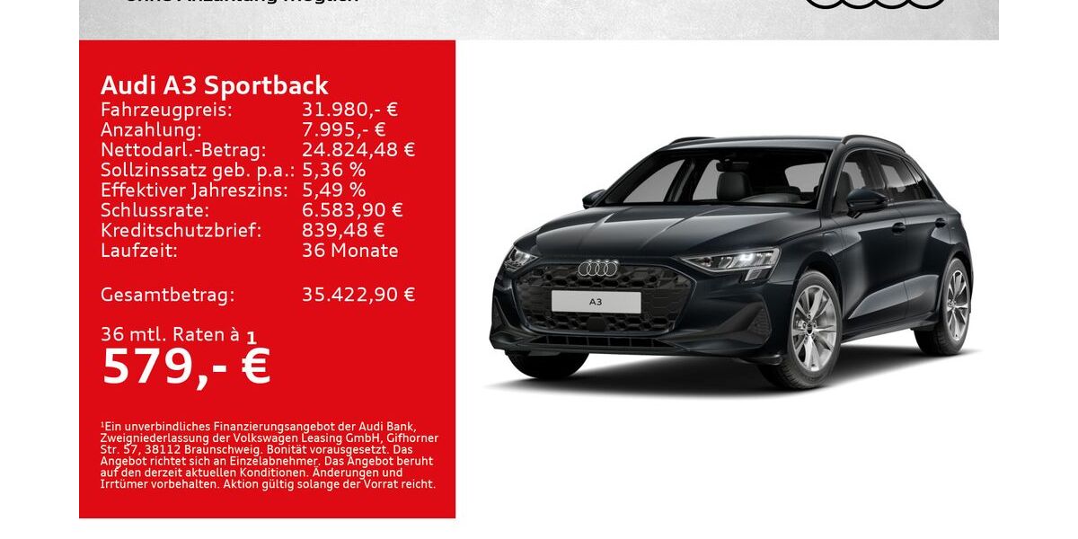 Audi A3 26.000 km 31.980 &euro; Kitzingen 97318