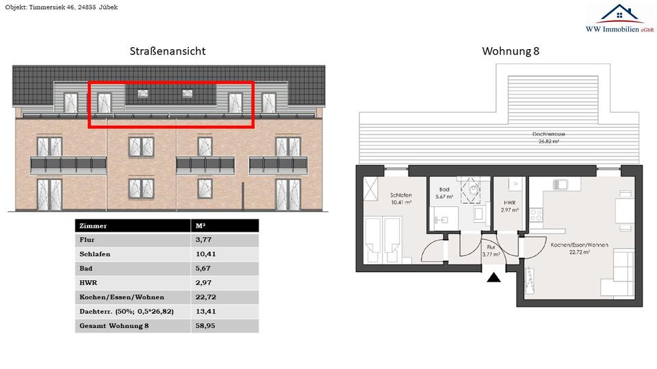 Etagenwohnung Jübek - 13&euro; | Angebot:26412593