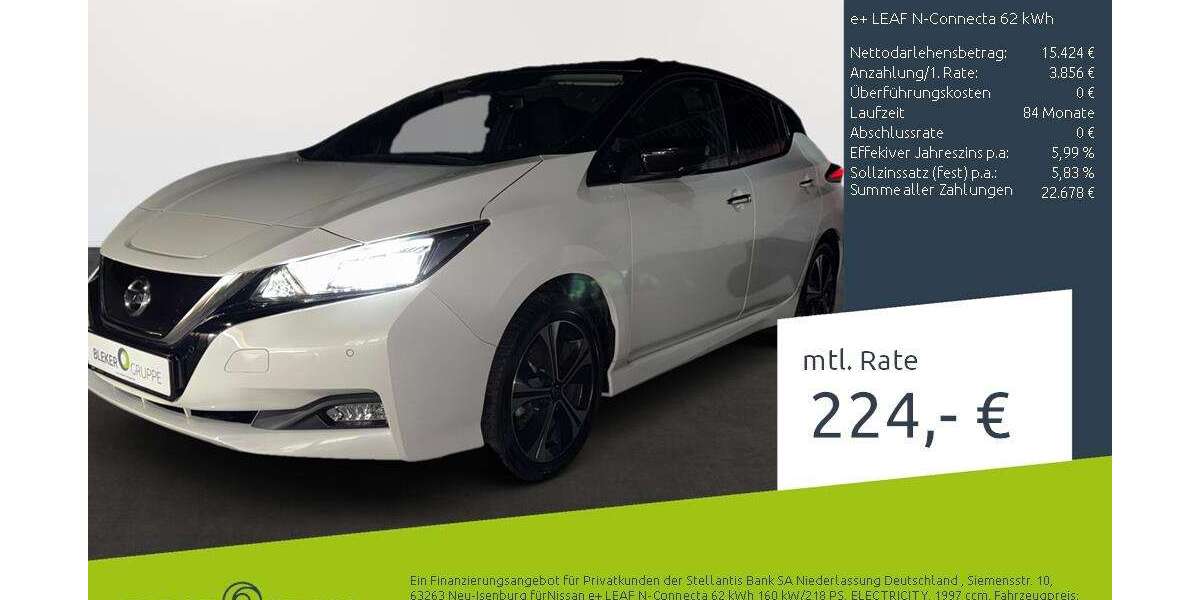 Nissan Leaf 39.449 km 19.280 &euro; Münster 48163