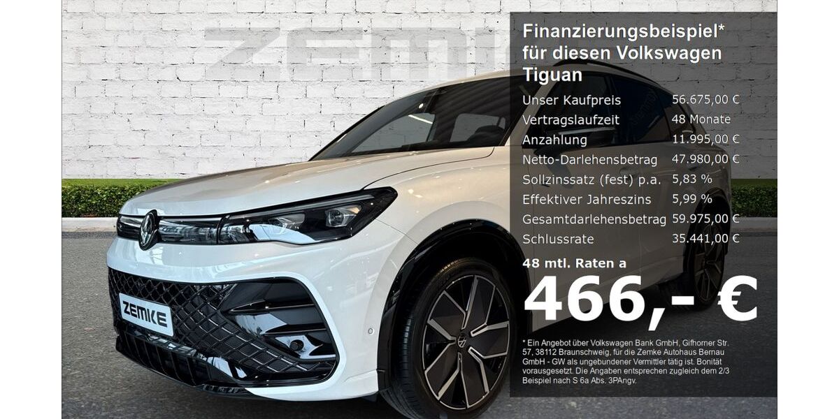 VW Tiguan 7.999 km 54.575 &euro; Bernau 16321