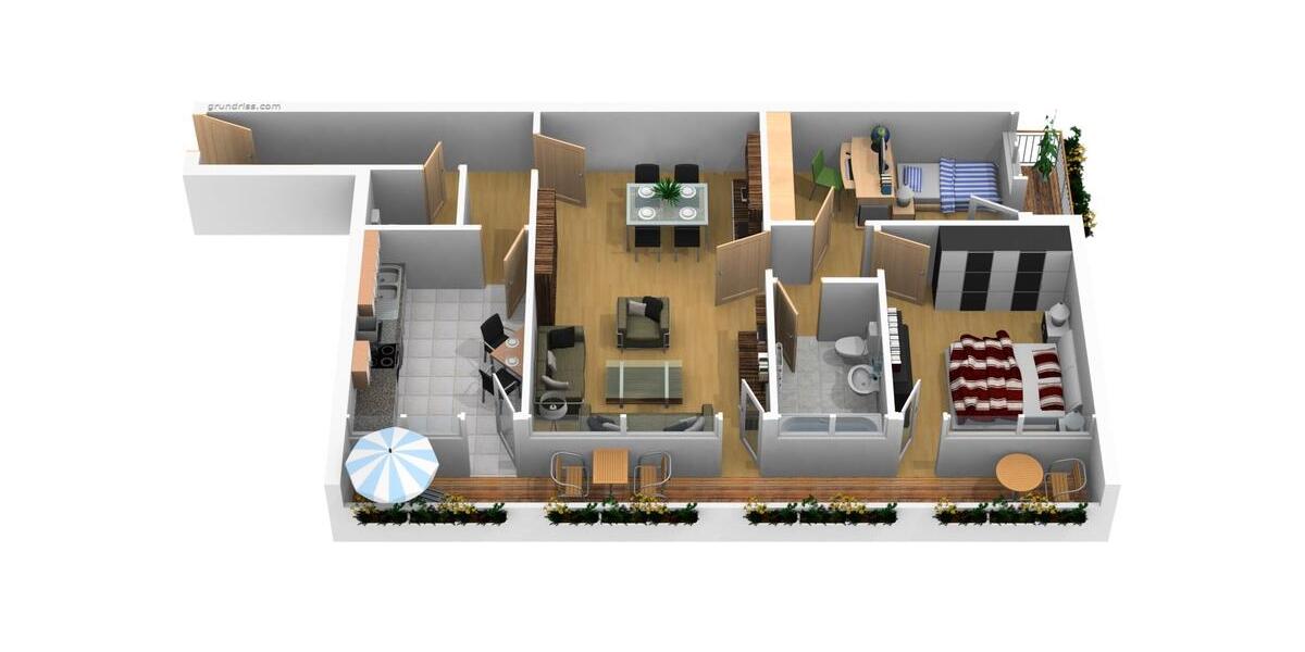 Etagenwohnung Villingen-Schwenningen Schwenningen - 3 Zimmer, 80 m&sup2;, 169.000&euro; | Angebot:26992362
