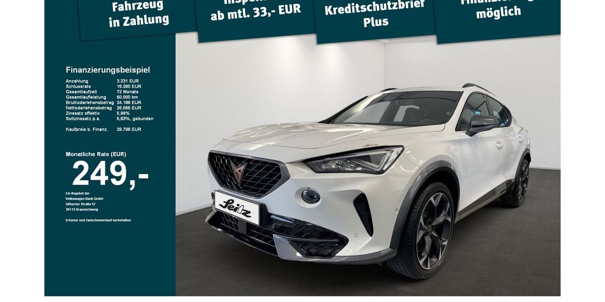 Cupra Formentor 27.795 km 30.290 &euro; Weingarten 88250