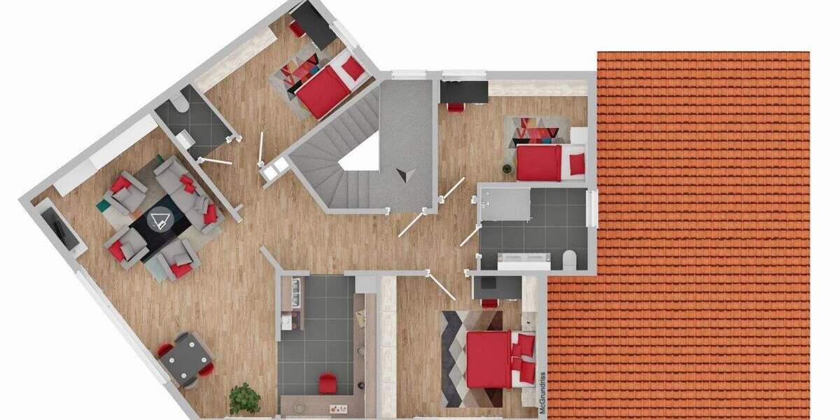 Etagenwohnung Rödental Oeslau - 4 Zimmer, 107 m&sup2;, 262.000&euro; | Angebot:25707203