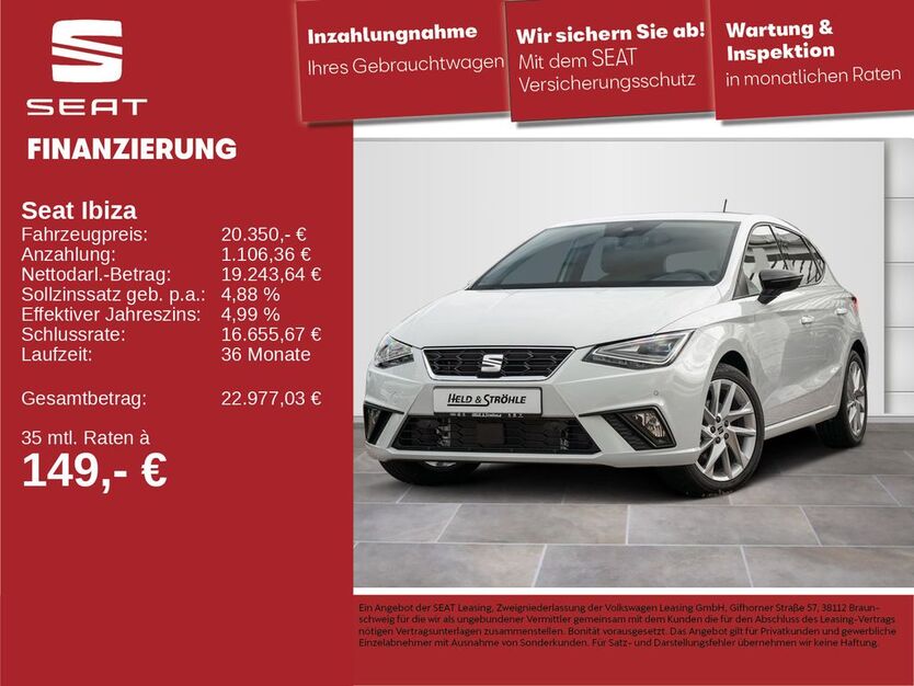 Seat Ibiza 7.001 km 20.350 € Neu-Ulm 89231