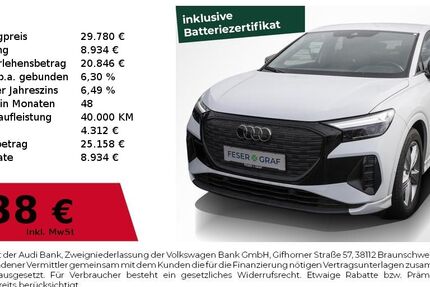 Audi Q4 e-tron 55.990 km 28.910 &euro; Nürnberg 90411