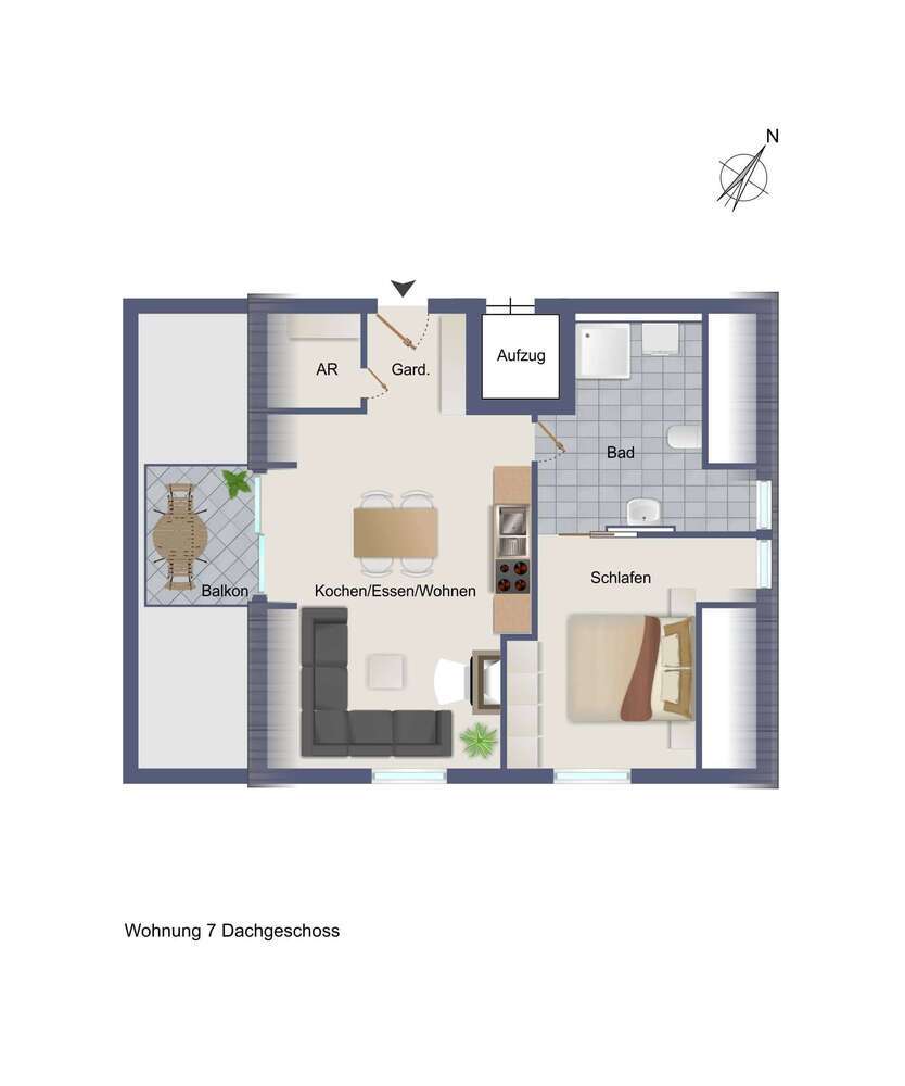 Wohnung zum Kaufen in Ellwangen 289.000 € 64.23 m²