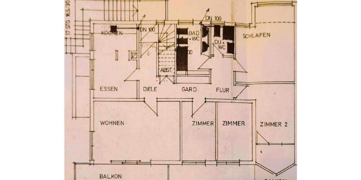 Etagenwohnung Otzberg - 5 Zimmer, 143 m&sup2;, 1.200&euro; | Angebot:26084472