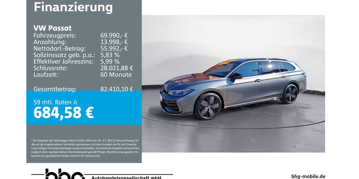 VW Passat 2.500 km 69.990 &euro; Ettlingen 76275