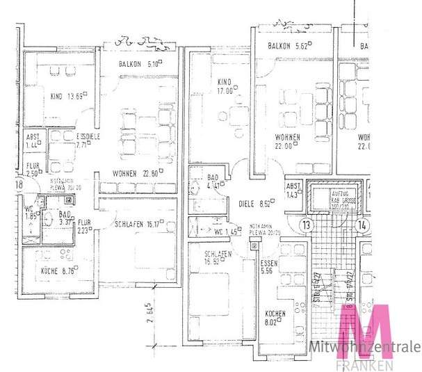 Zimmer Nürnberg Schnepfenreuth - 3 Zimmer, 1.290&euro; | Angebot:27109130