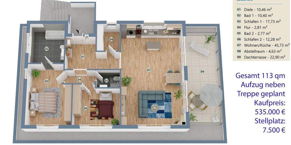 Etagenwohnung Altenberge - 344.000&euro; | Angebot:24219614