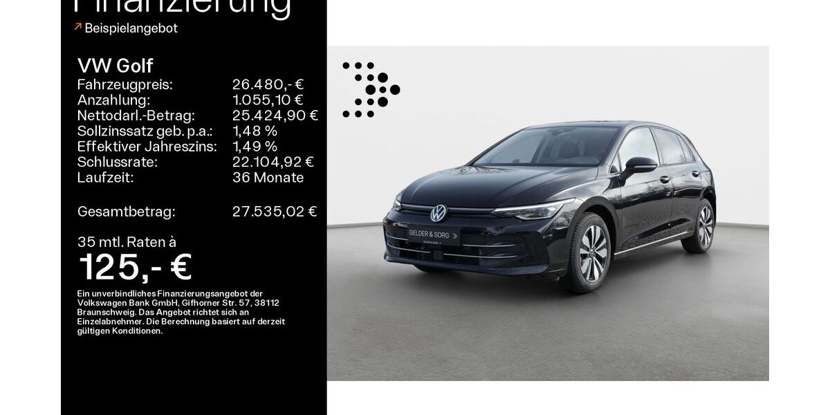 VW Golf 24.400 km 26.480 &euro; Bad Kissingen 97688