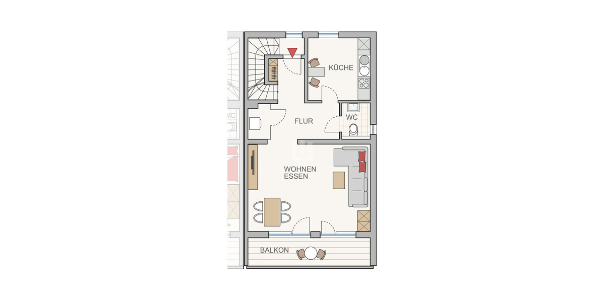 Haus in Haus - hochwertig sanierte Maisonette-Whg. mit drei Balkonen am Ortsrand von Gröbenzell - Maisonettenwohnung Gröbenzell | Angebot:25838795