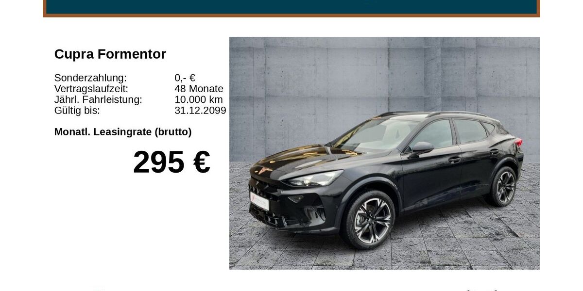 Cupra Formentor 18.500 km 34.490 € Bayreuth 95448