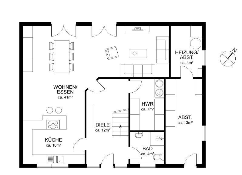 Einfamilienhaus Oeversee - 5.5 Zimmer, 168 m&sup2;, 629.000&euro; | Angebot:26961588