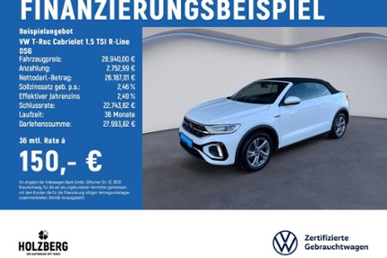 VW T-Roc 20.150 km 28.940 &euro; Braunschweig 38114