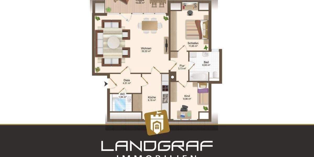 Etagenwohnung Harpstedt - 3 Zimmer, 85 m&sup2;, 209.000&euro; | Angebot:26276432