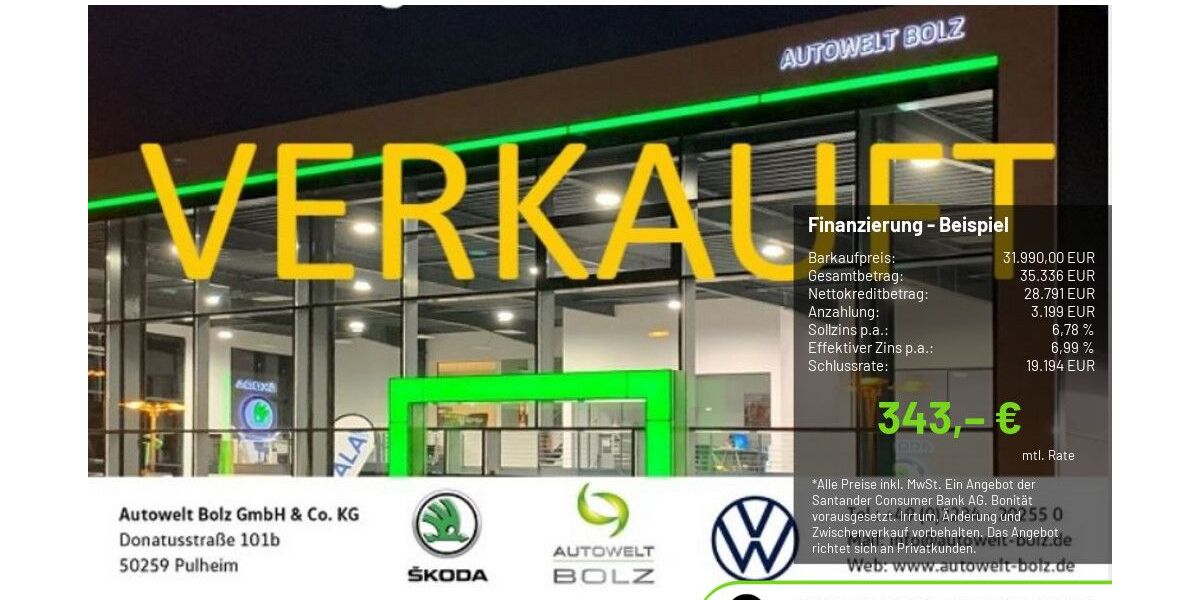 Skoda Superb 13.686 km 31.990 &euro; Pulheim-Brauweiler 50259