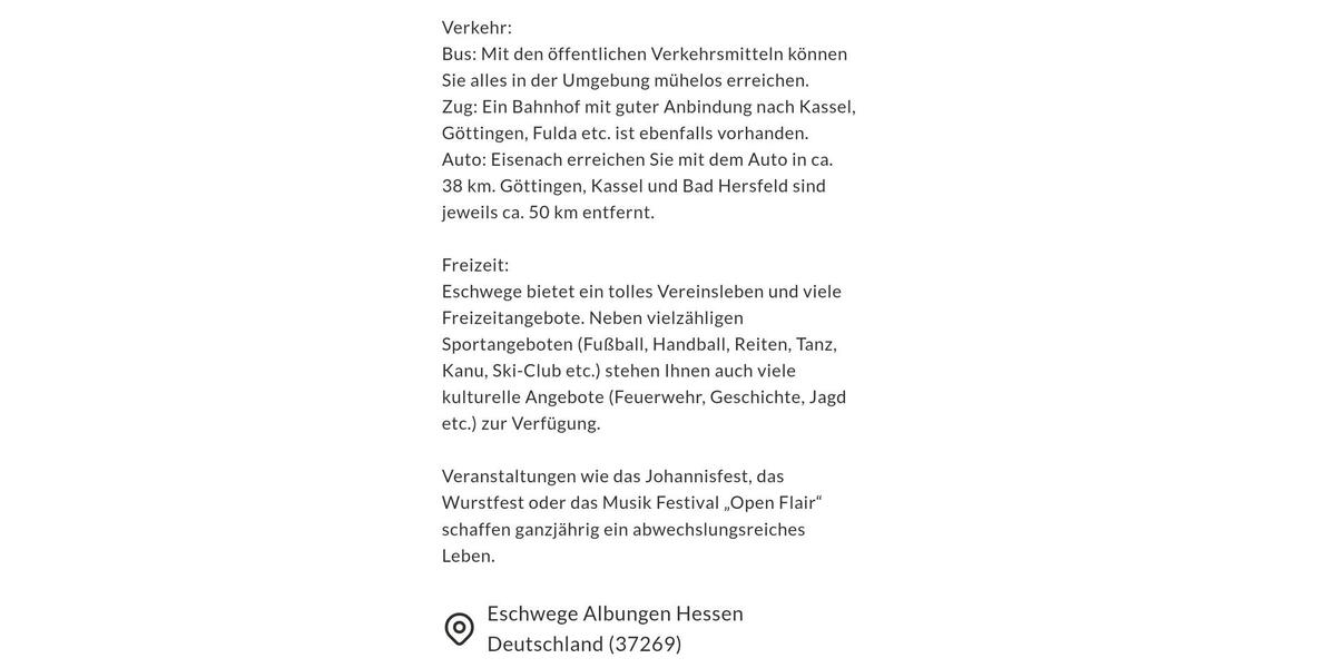Einfamilienhaus Eschwege - 6 Zimmer, 150 m&sup2;, 125.000&euro; | Angebot:25810352