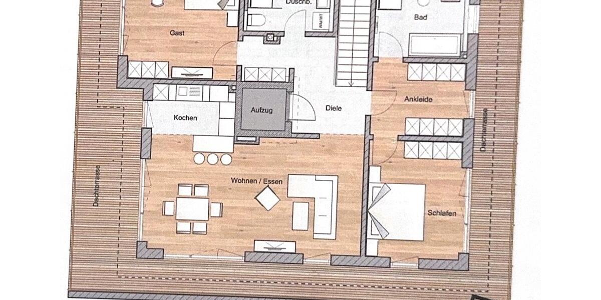 360°- Traum über München – Penthouse mit Panorama-Terrasse! 3 zimmer